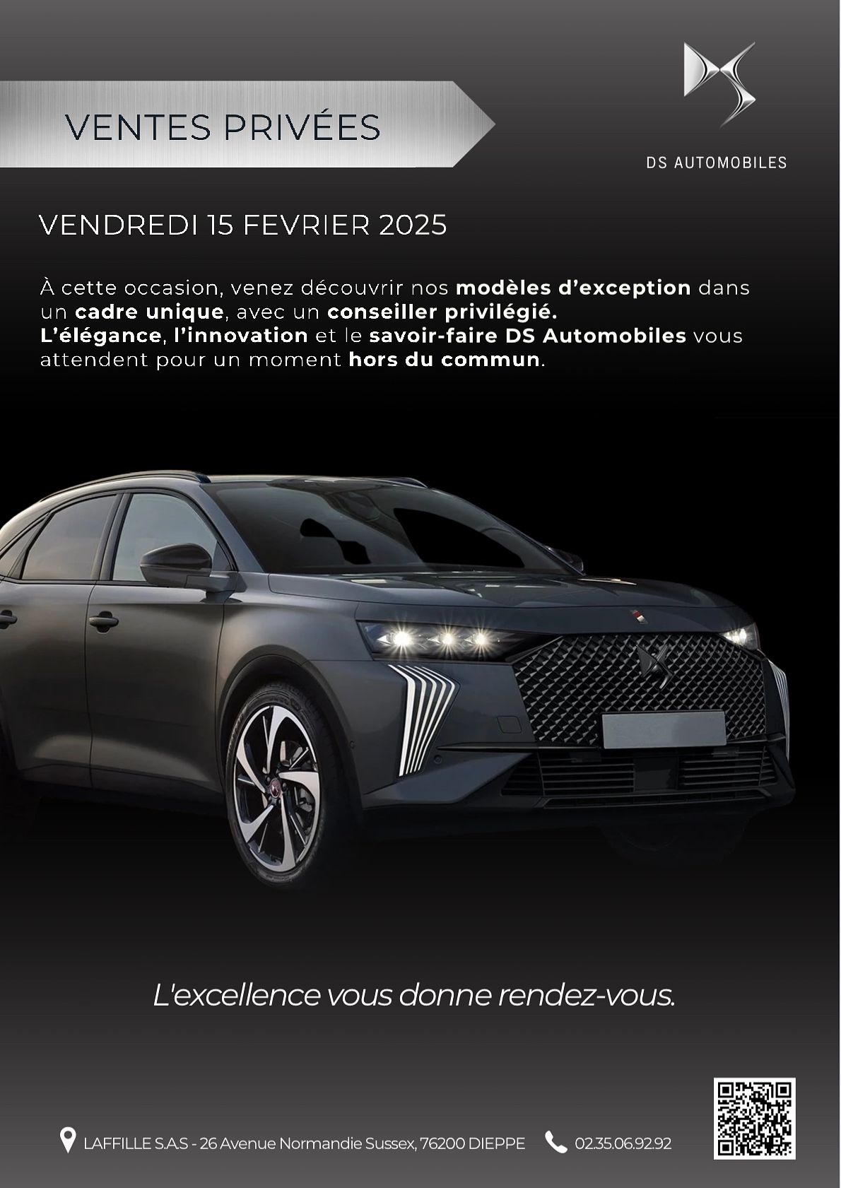 Affiche DS auto ventes privées