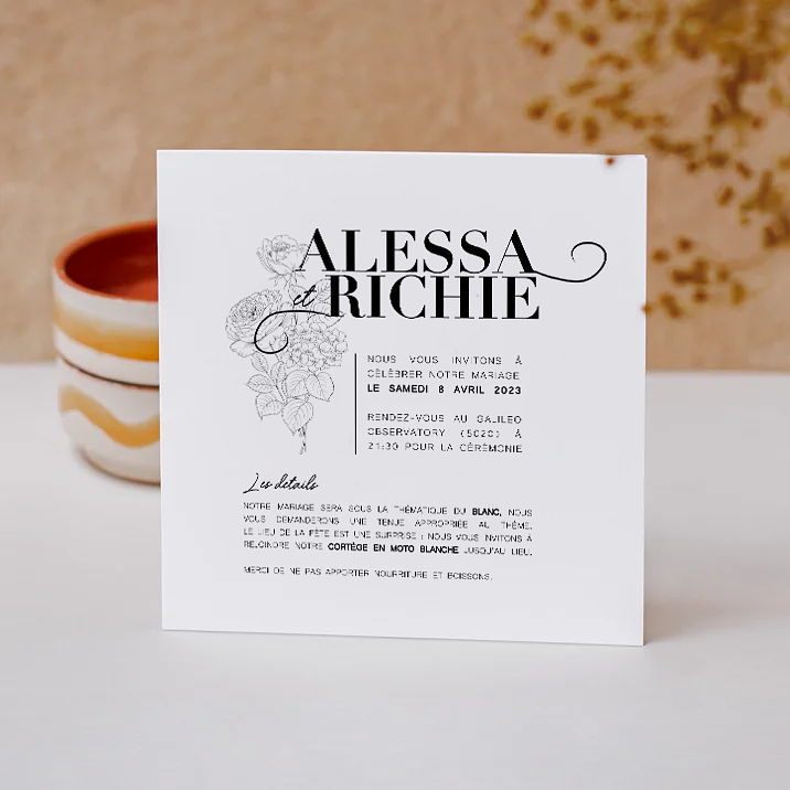 Faire-part - Alessa & Richie