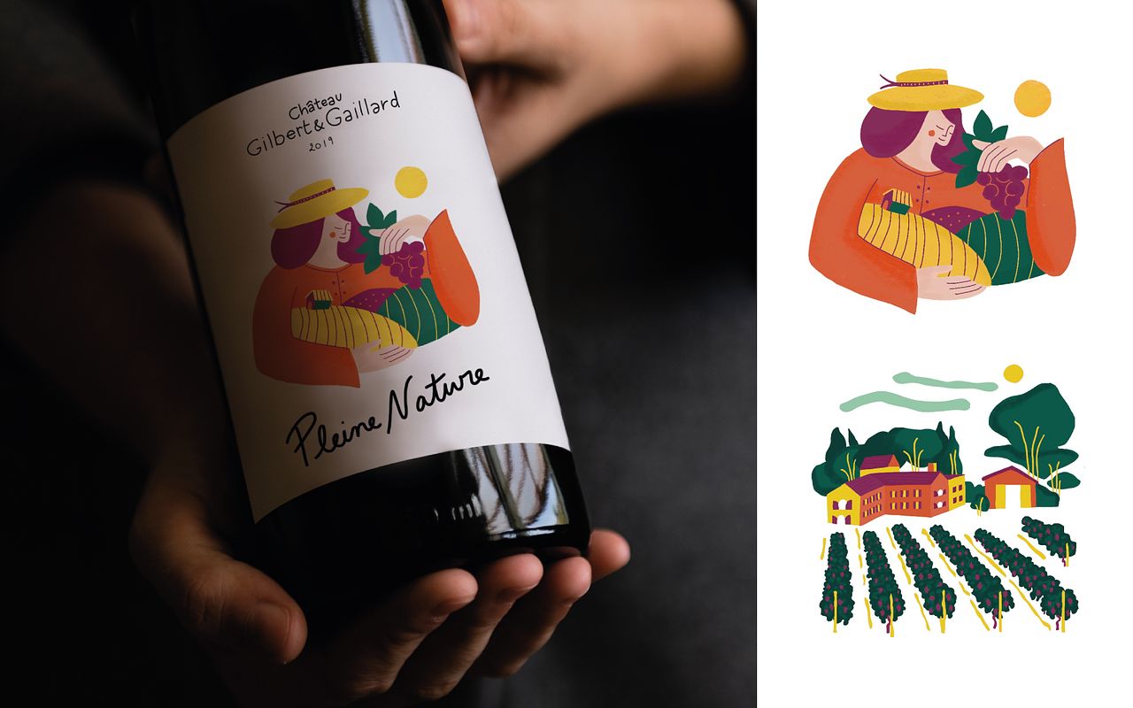 Etiquette de vin Pleine Nature