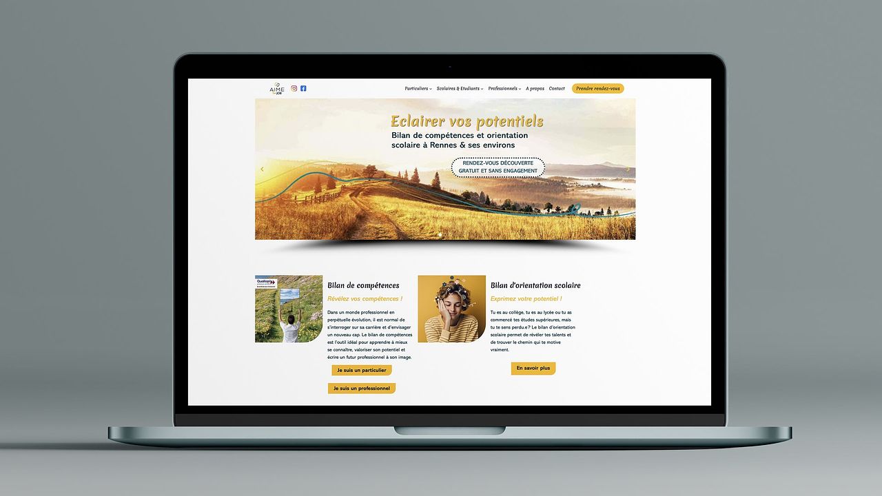 Site web A.I.M.E. ton Job