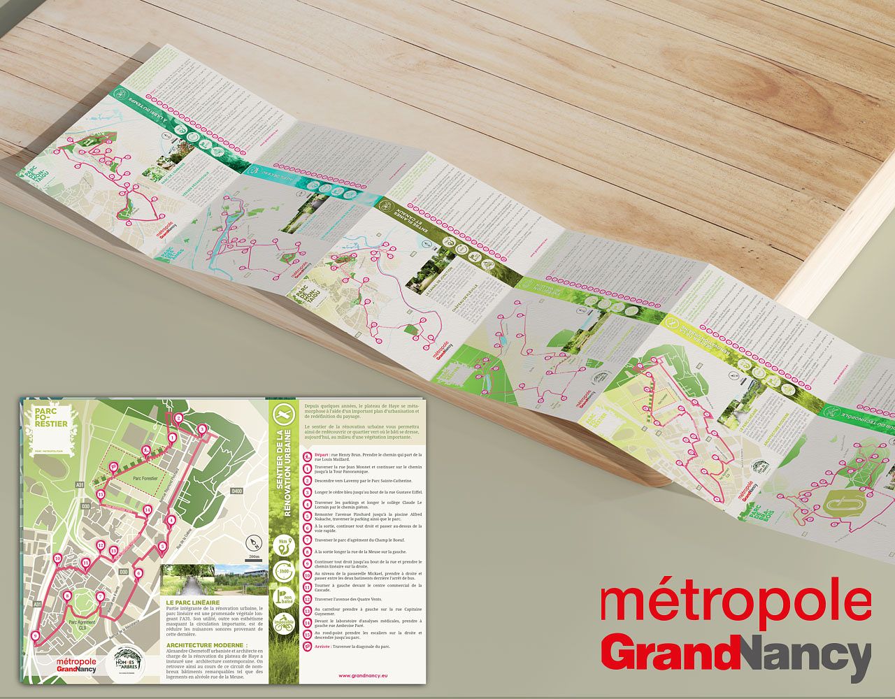 Dépliants plan de randonnées