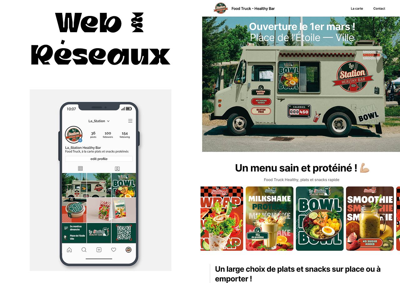 Branding food truck web