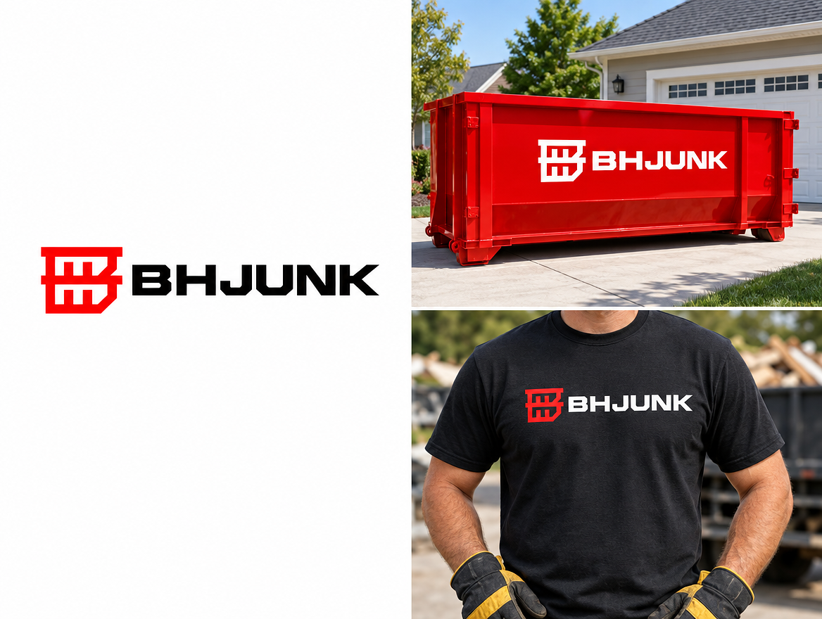 BHJunk — Logo service déchets