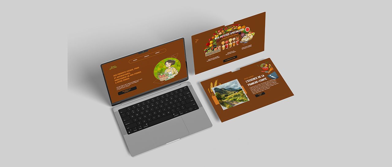 Landing page magasin de producteurs BIO