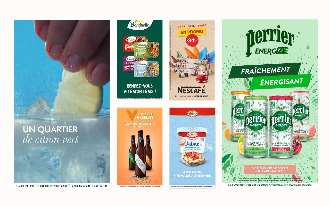 Affiches publicitaires DOOH