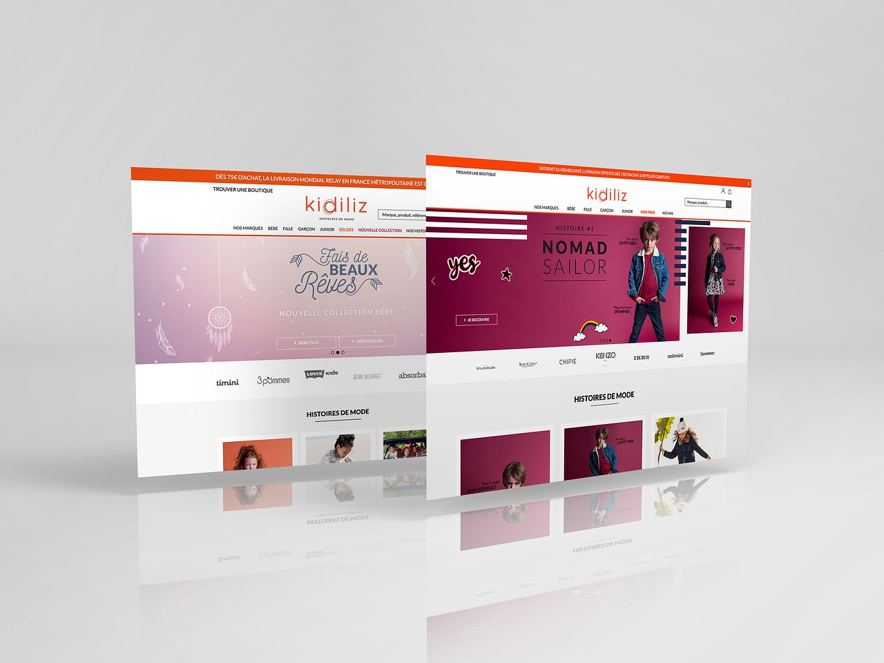 Sliders / bannières site web Kidiliz