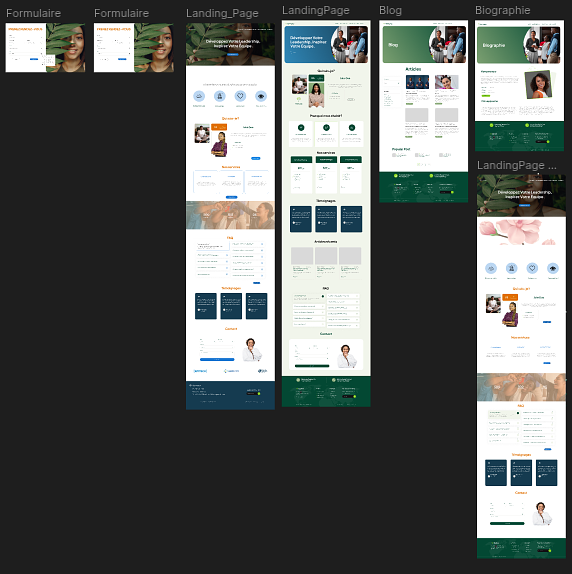 Design web - Plateforme de réservation de thérapie