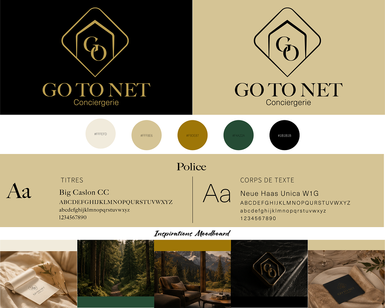 Charte graphique – Go To Net Conciergerie