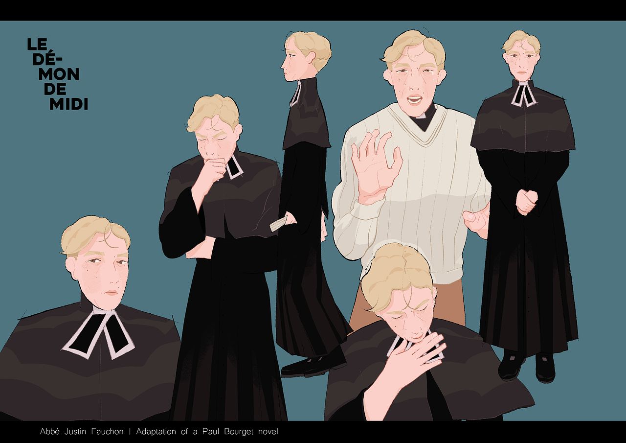 Character design - Abbé Justin Fauchon