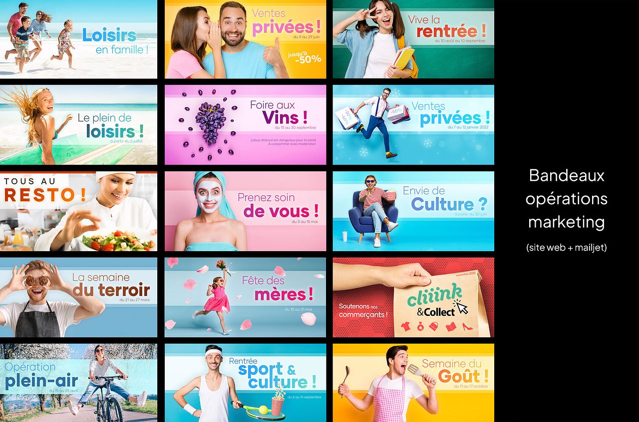 Bannières opérations commerciale - Web - Emailing