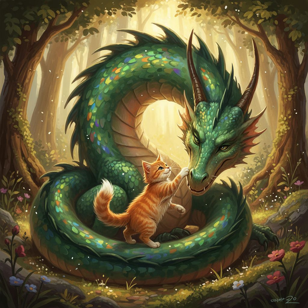 Dragon & Cat