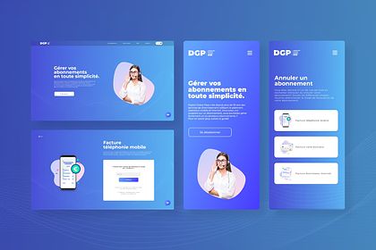 UX UI Design - Gestion Compte multiservices