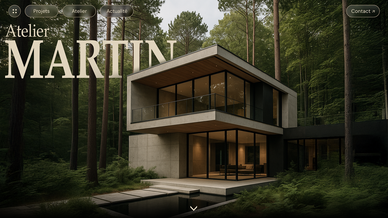 Site vitrine pour architecte
