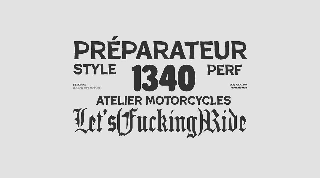 Création de logo – Atelier Motorcycles 1340