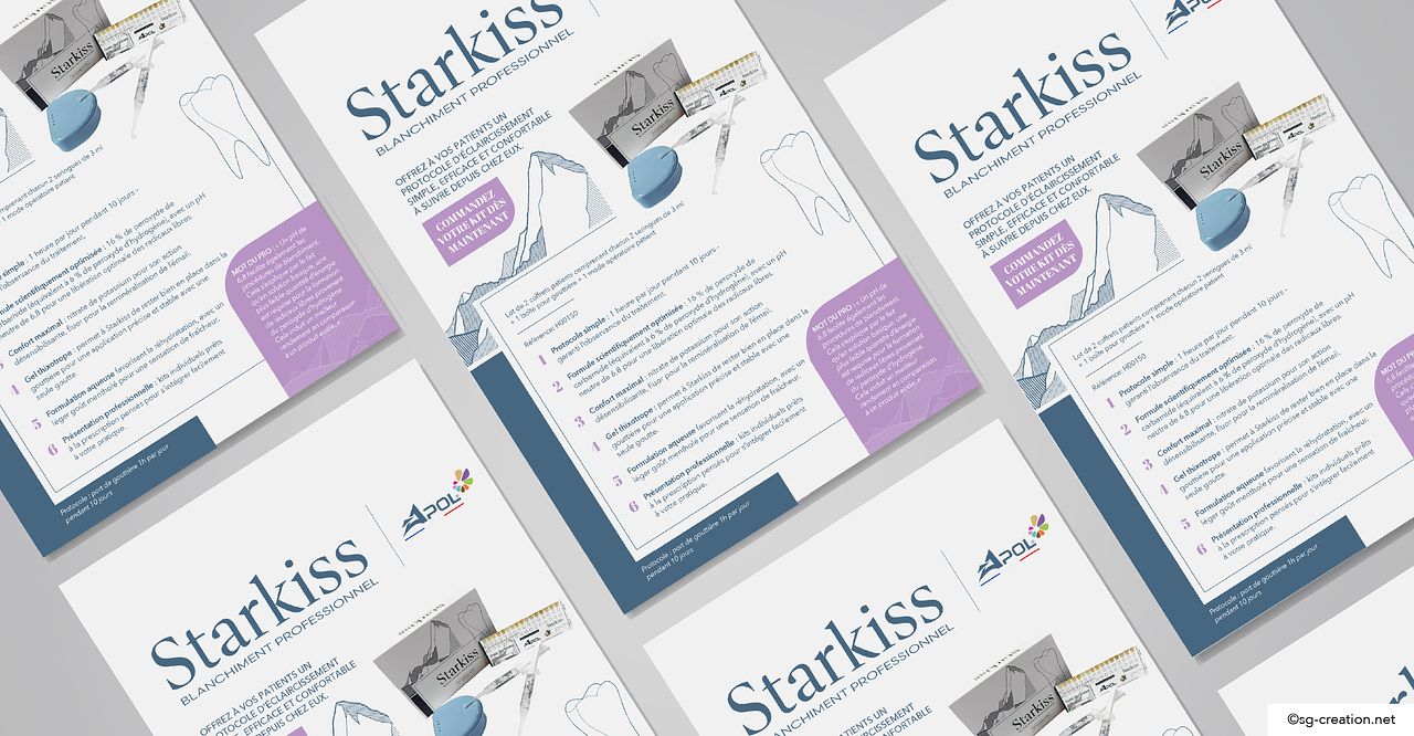 Flyer pour kit de blanchiment professionnel