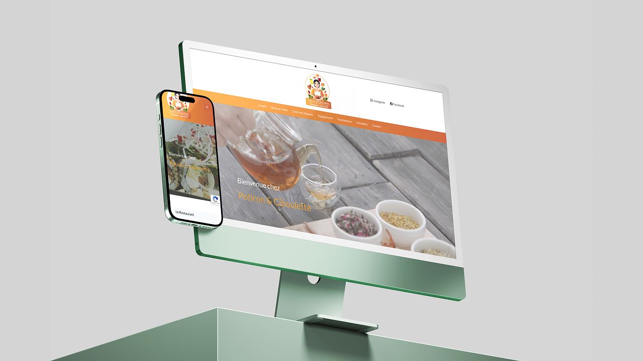 Site Web - Potiron & Ciboulette