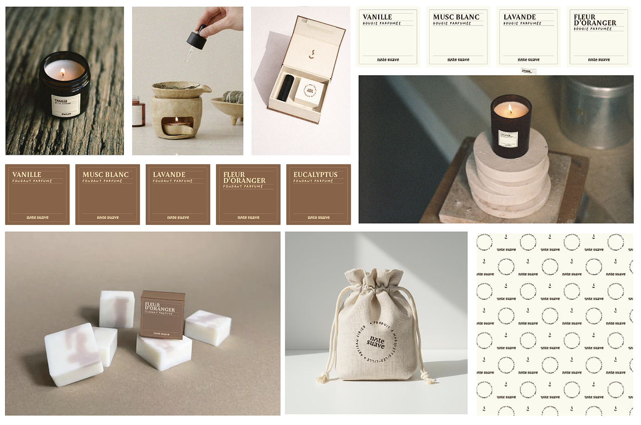 Identité visuelle pour la marque Note Suave