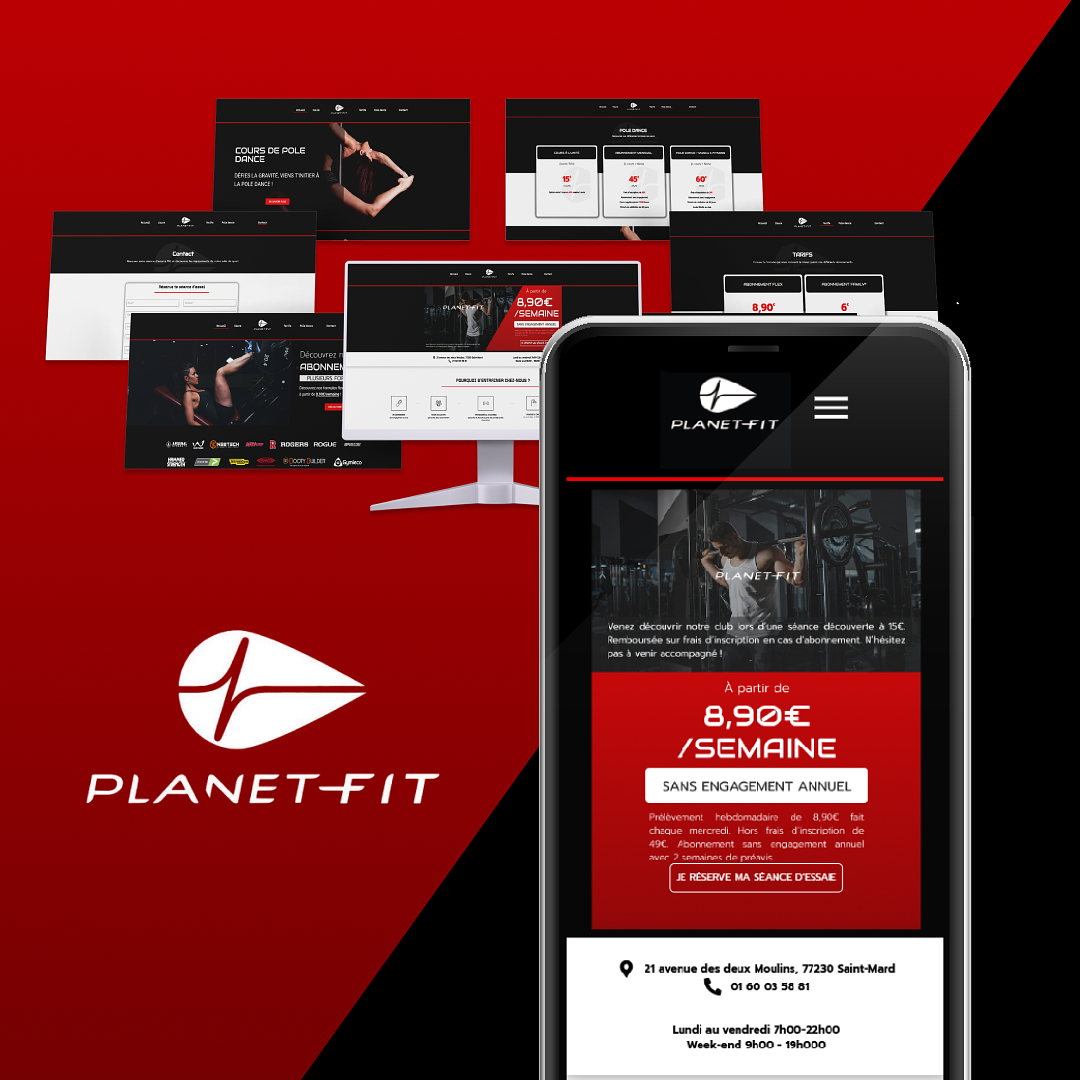 Refonte site web - Planet fit