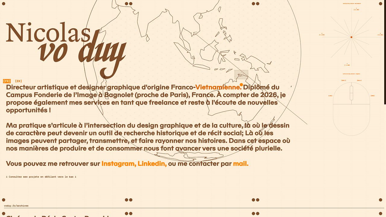 Site Portfolio - Nicolas Vo Duy System 2026