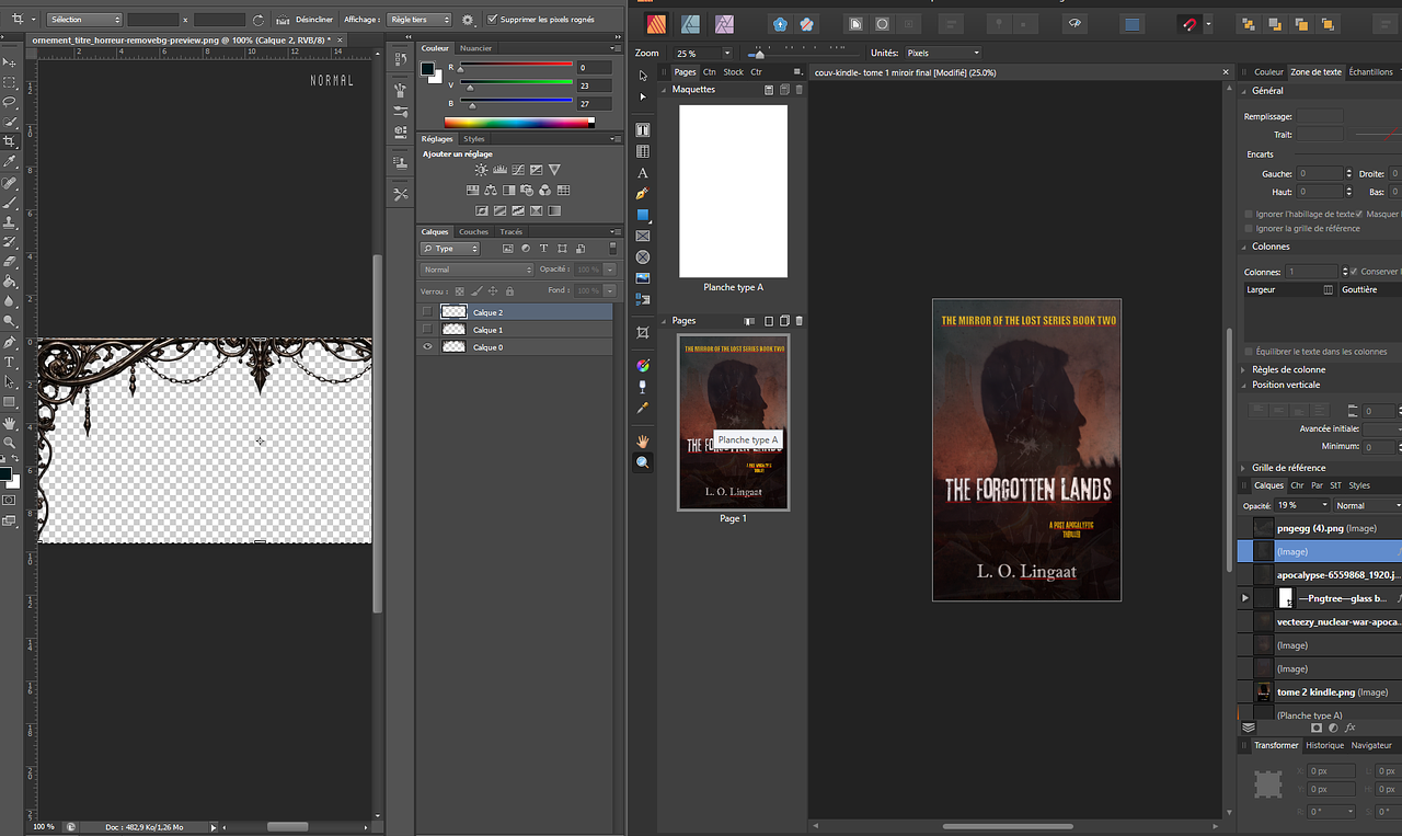 Édition de couverture de livre