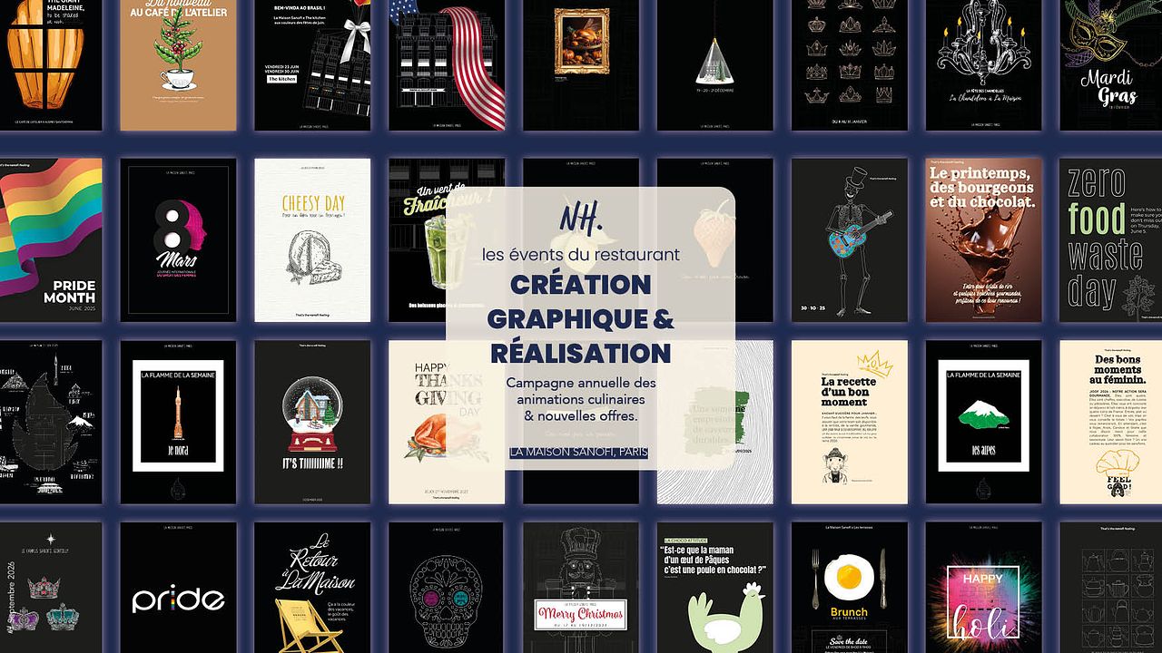 Affiches communication restaurant