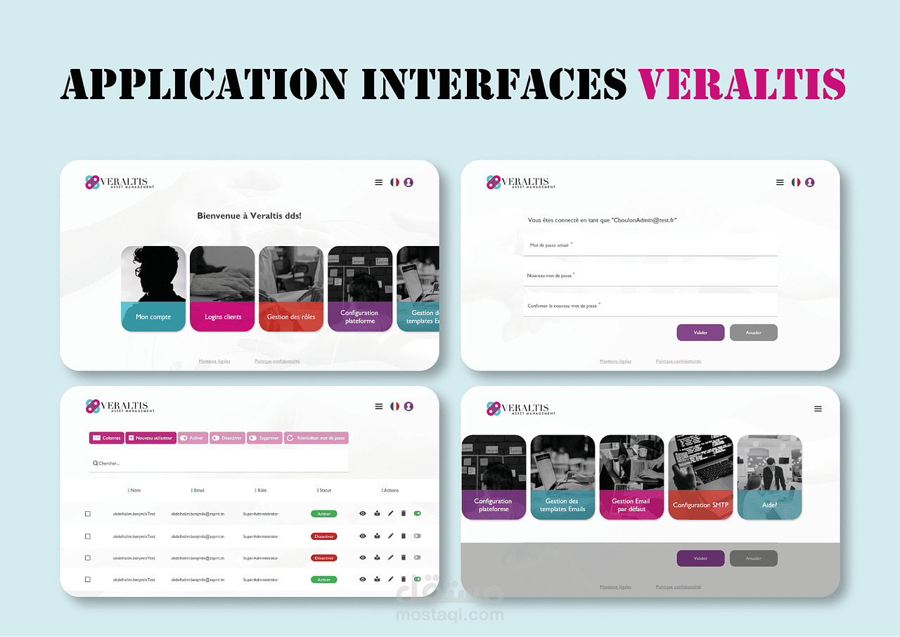 UI/UX Design for a Web Application