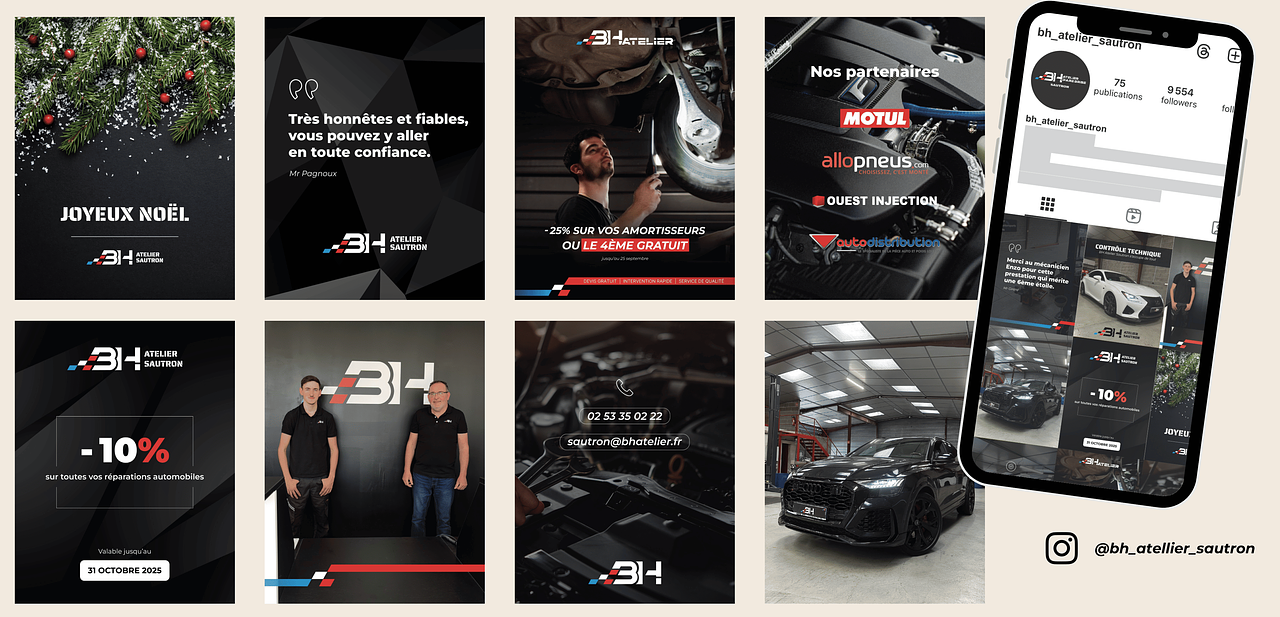 Réseaux sociaux Garage automobile