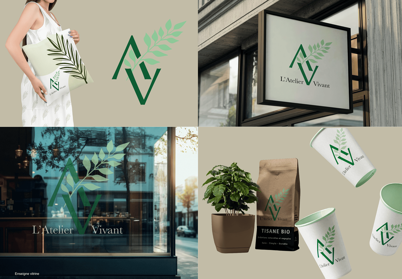 Identité visuelle  - Atelier Vivant
