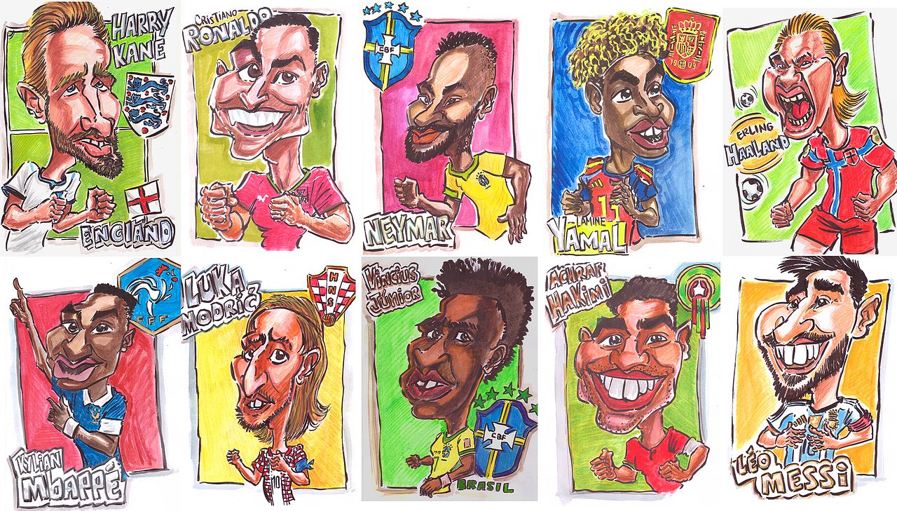 Caricature Footballeurs