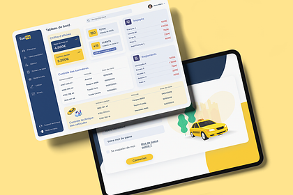 Création Dashboard application taxi