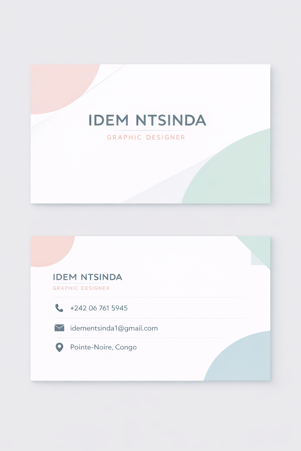 Carte de visite professionnelle Idem Ntsinda