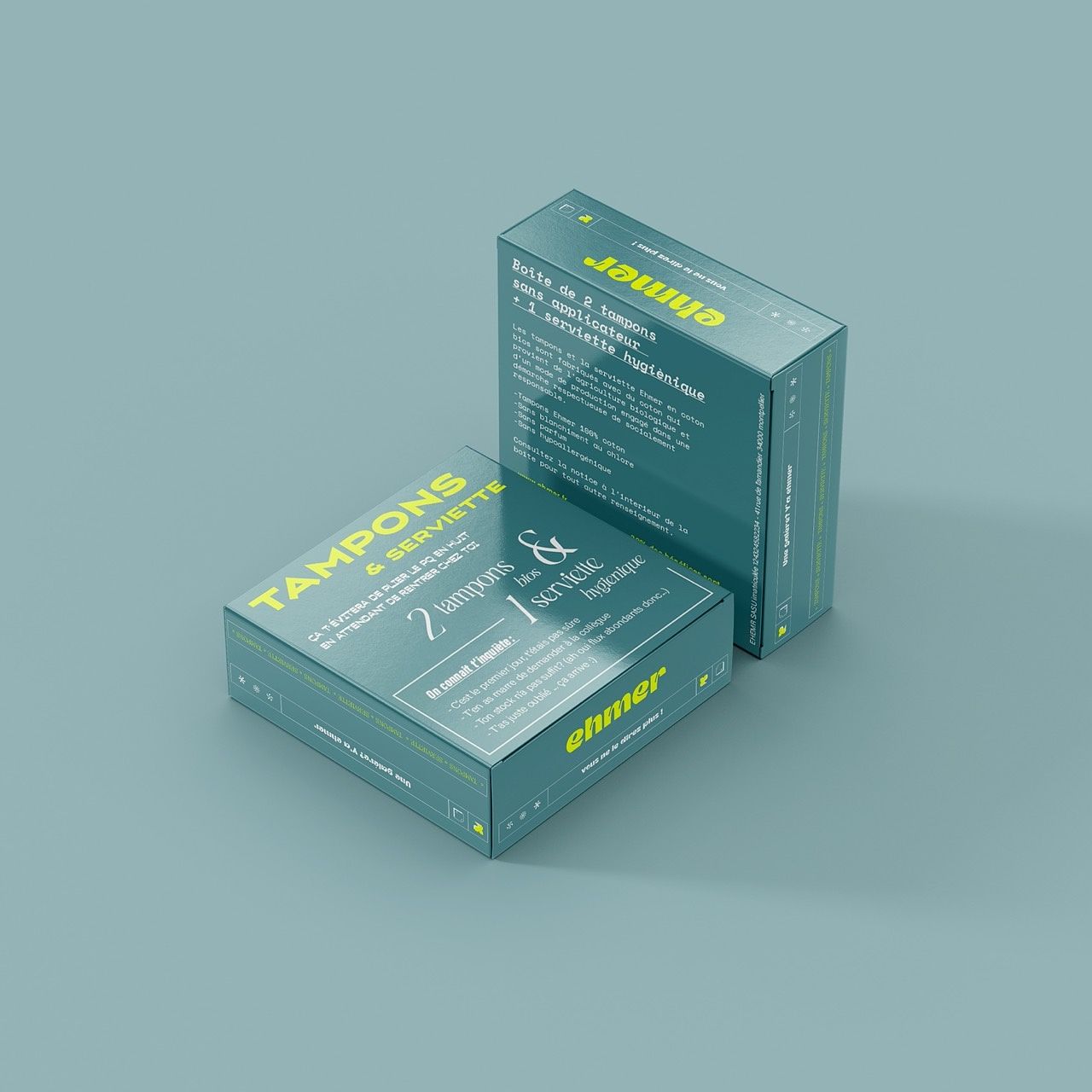 Packaging boite de tampons