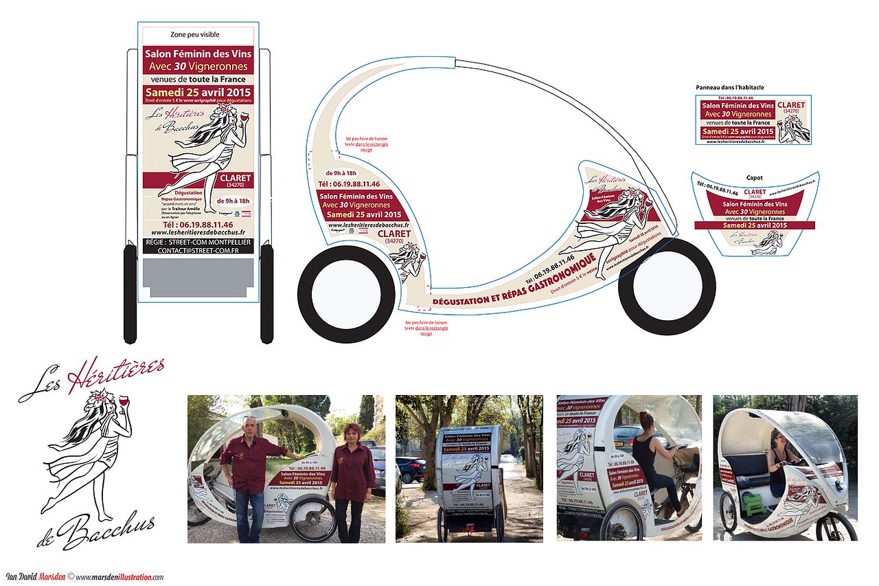 Identité visuelle & supports – Les Héritières de B