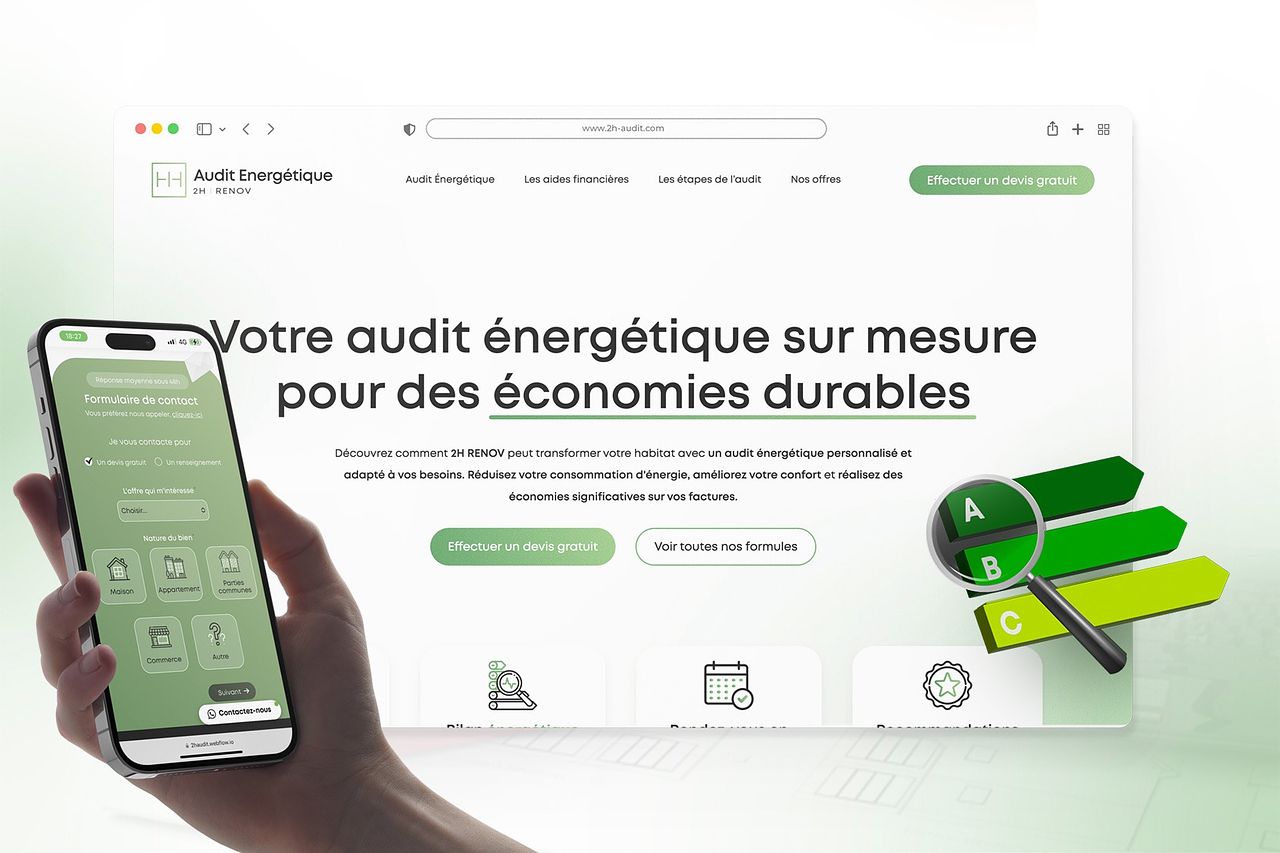Landing page 2H RENOV · Audit énergétique pour par