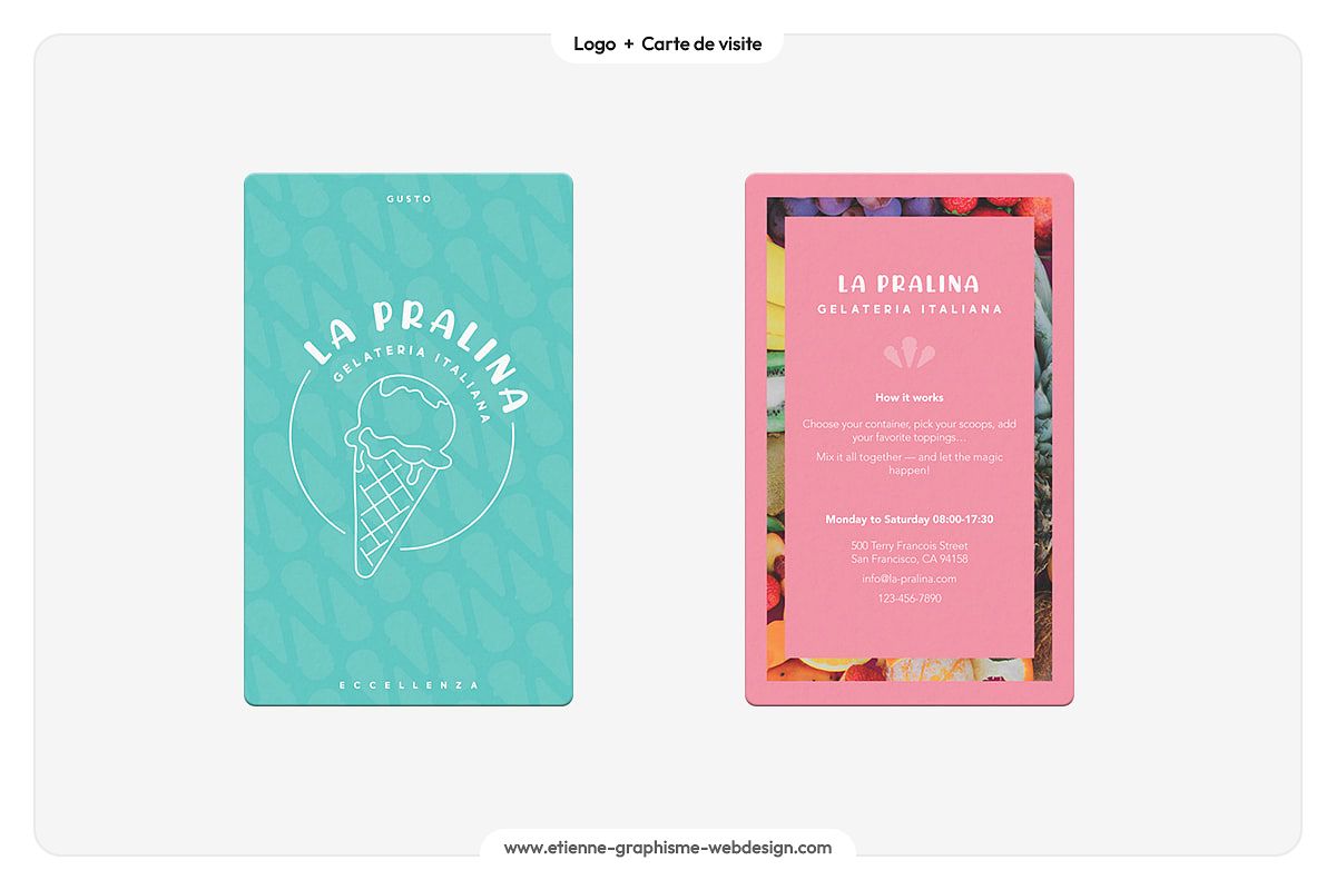 La Pralina | Logo + Carte de visite