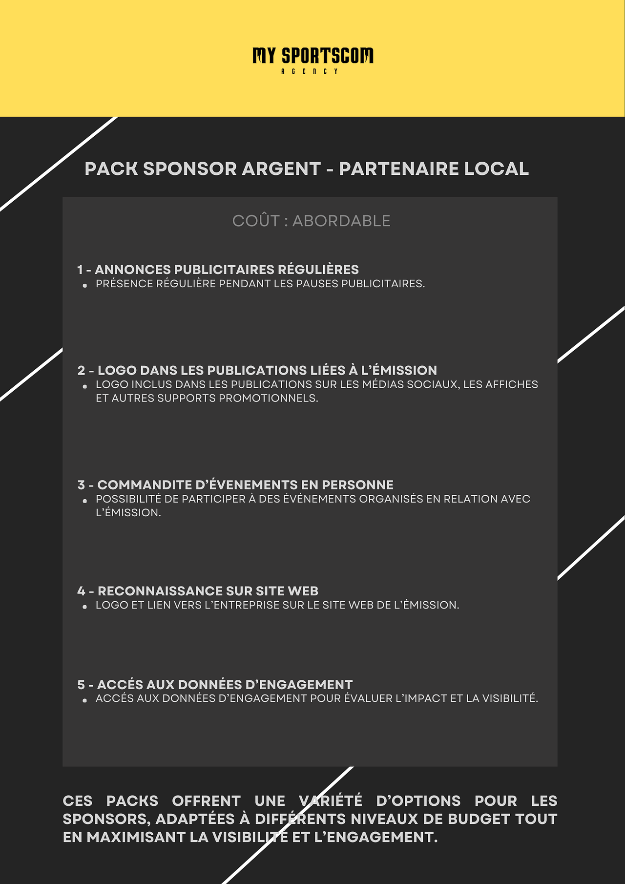 Flyer de présentation