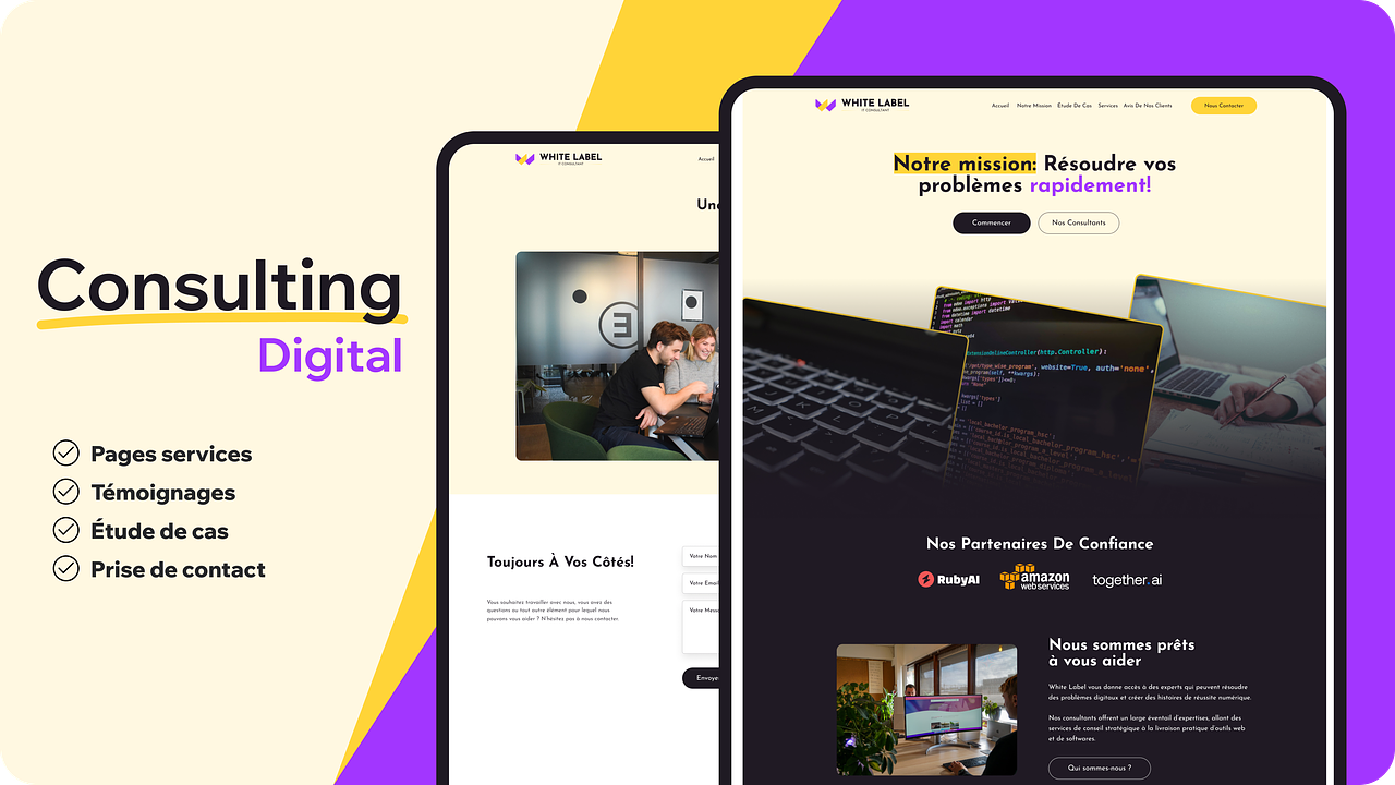 Conception web agence de consulting digital