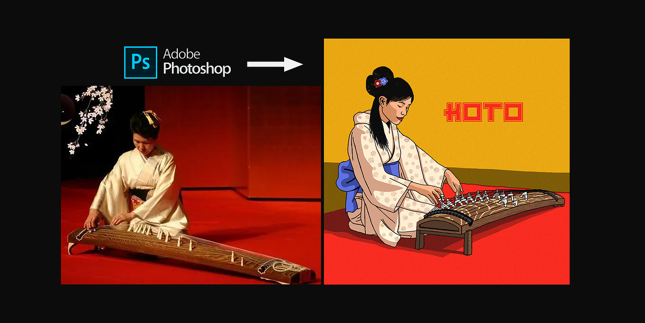 Illustration à partir d'un modèle