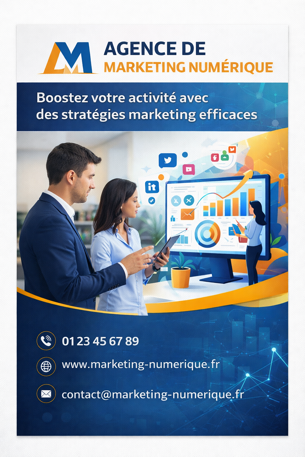 Flyer publicité marketing