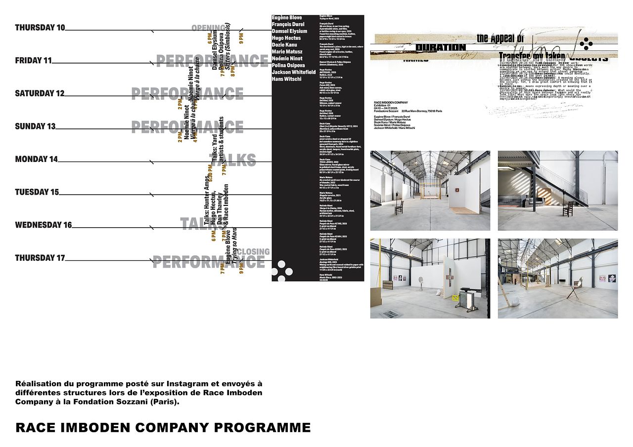 Race Imboden Company - Exhibition 01