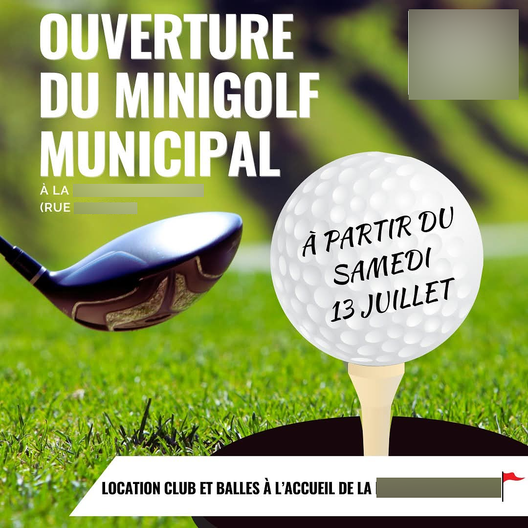 Post RS - Ouverture du minigolf municipal