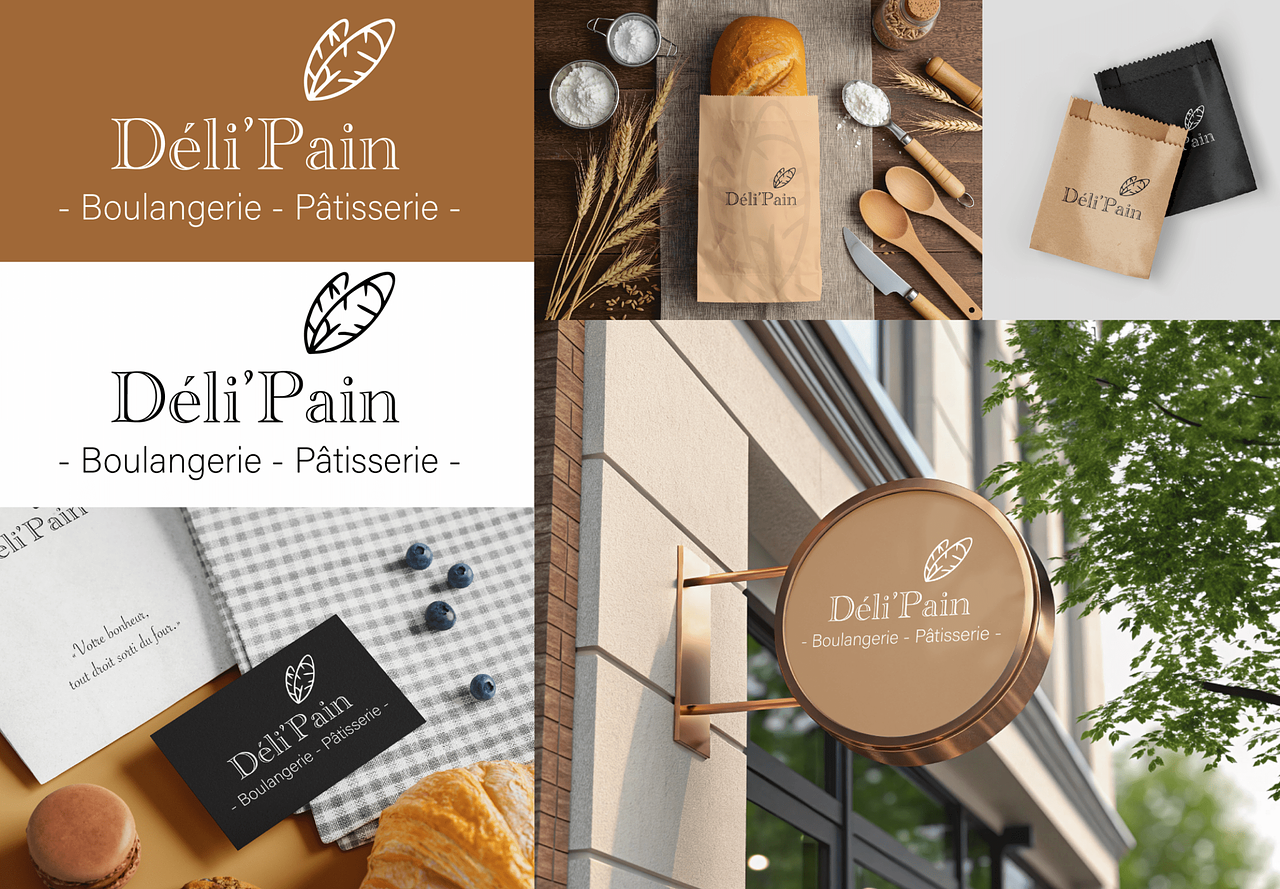 Logo et ses déclinaisons - Déli’Pain