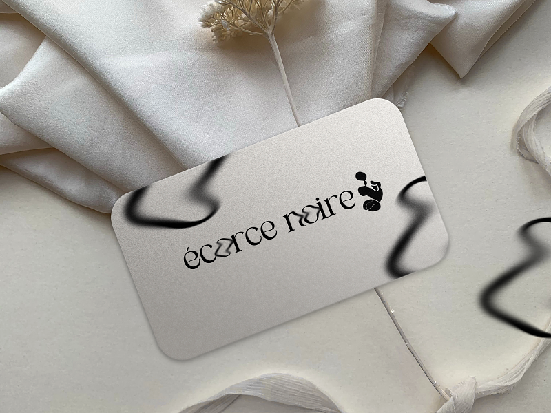 Logo écorce noire - marque de lingerie