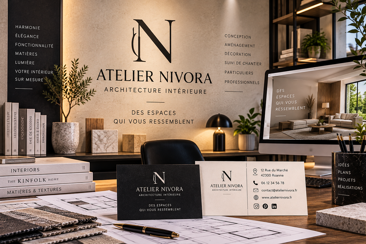 ATELIER NIVORA – Identité visuelle Architecture