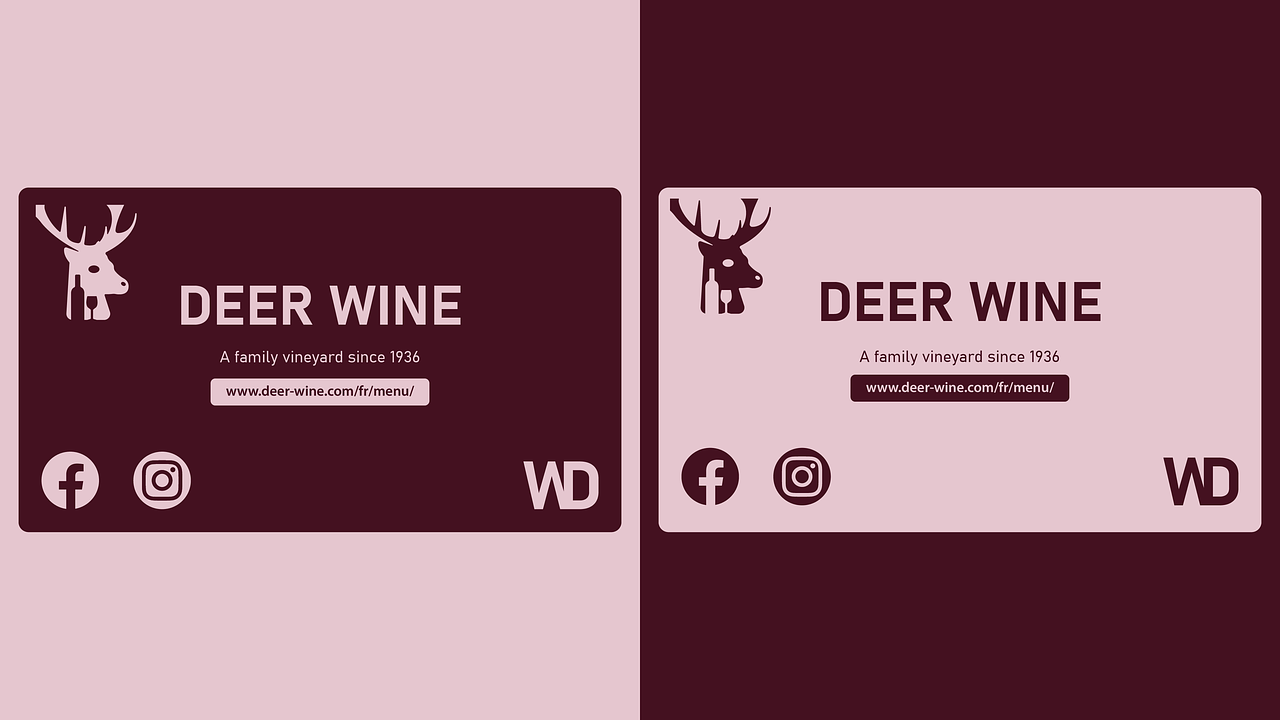 Logo premium vignoble Deer Wine