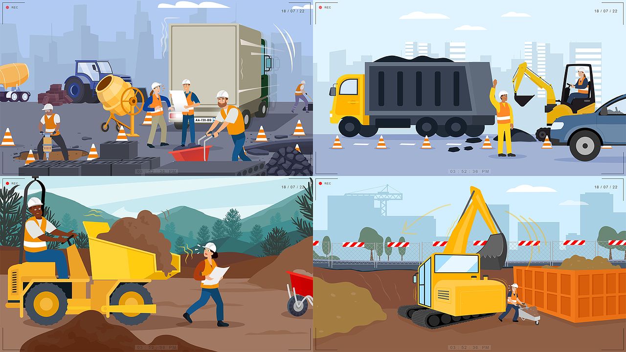 Illustrations sur mesure BTP