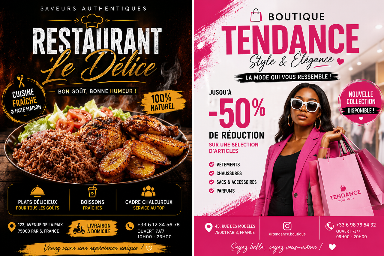 Restaurant, boutique