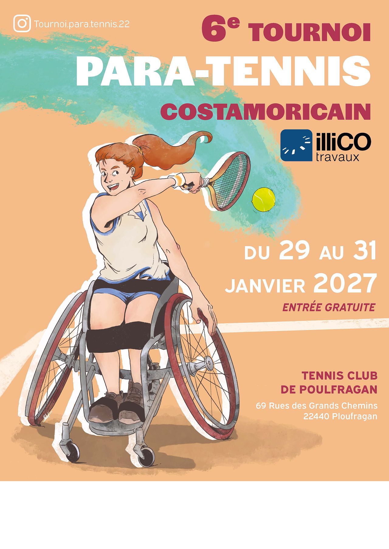 Affiche tournoi de paratennis