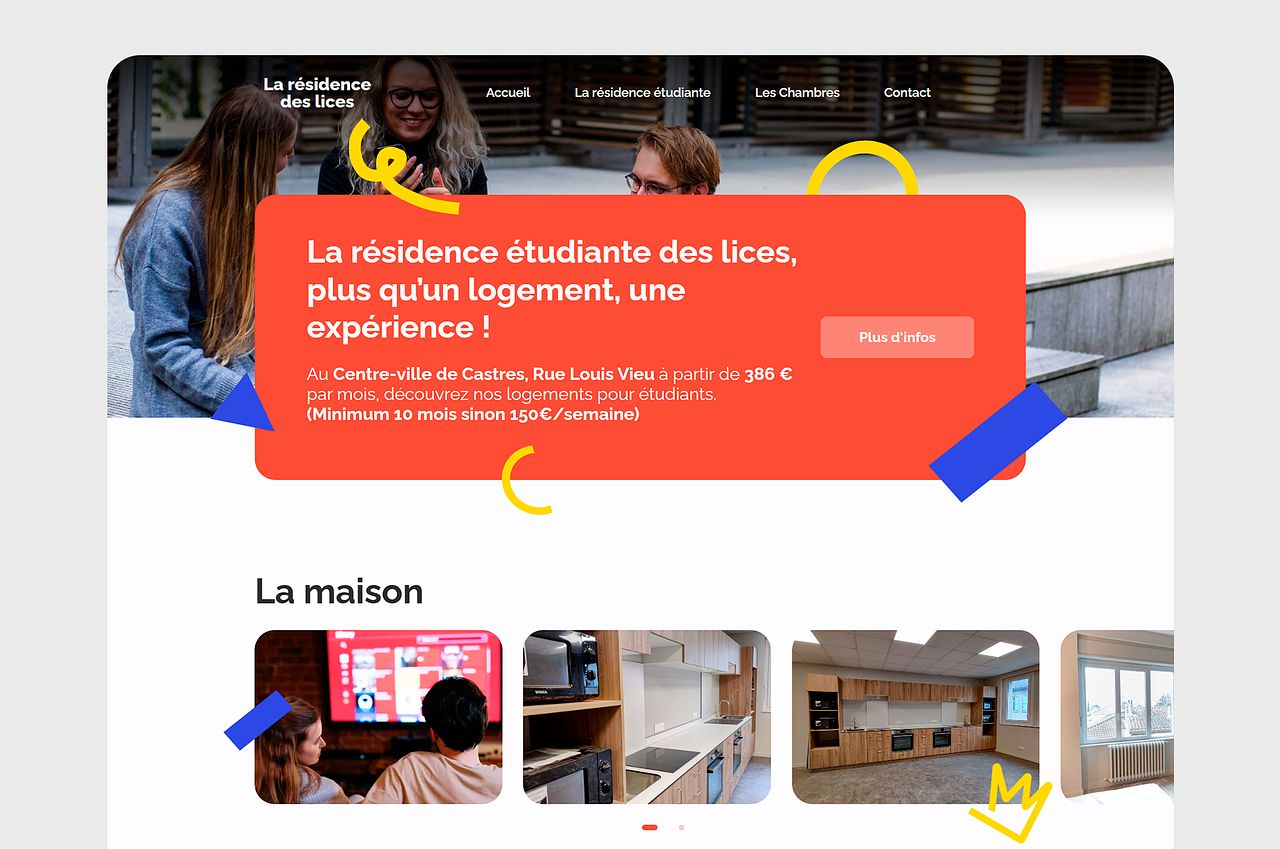 Résidence des Lices | Conception UX/UI