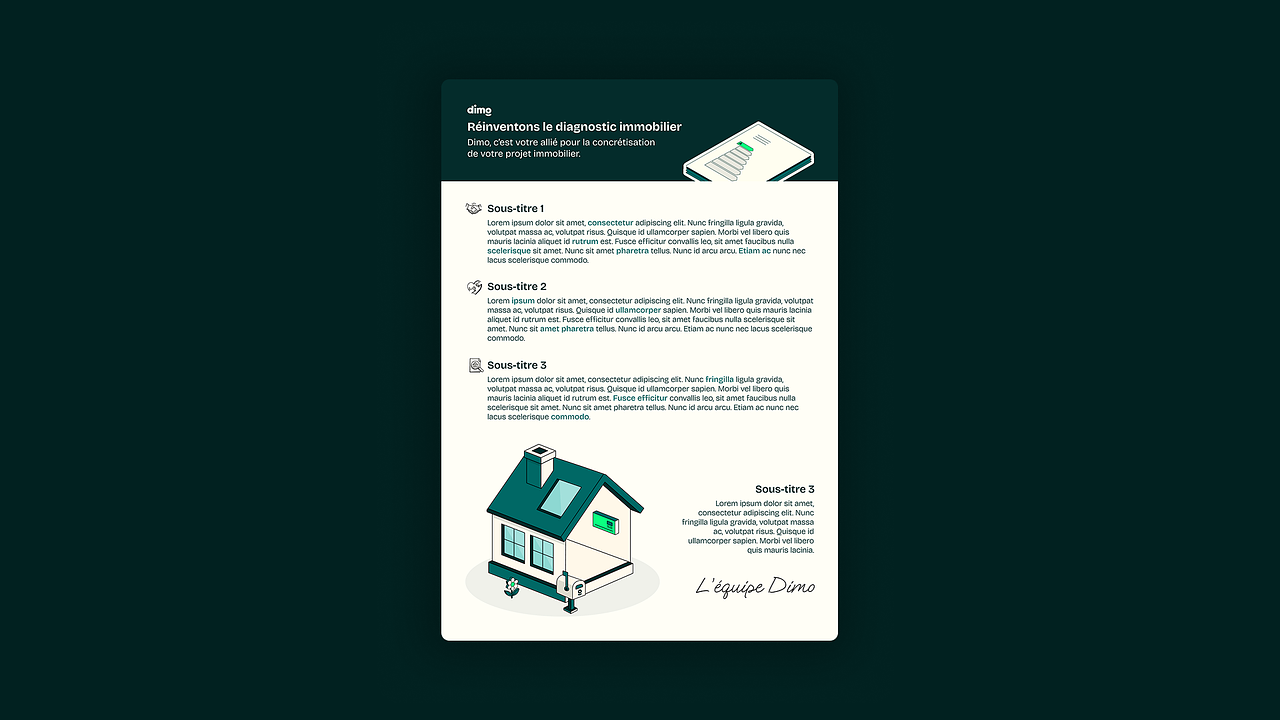 Brochure communication interne Dimo